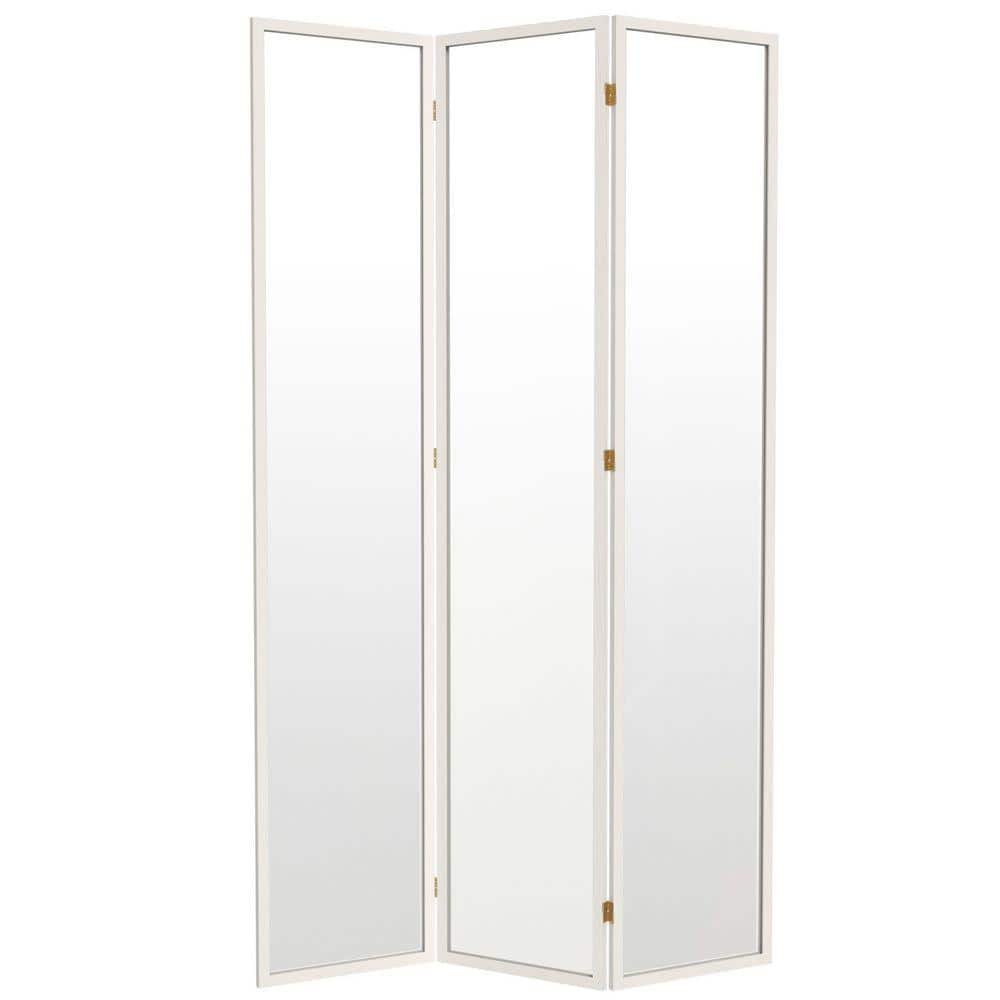 テロペア　シャンディレディ　ホワイト　③ Red Lantern 7 ft. Tall Clear Plastic Partition White 3 Panel SH