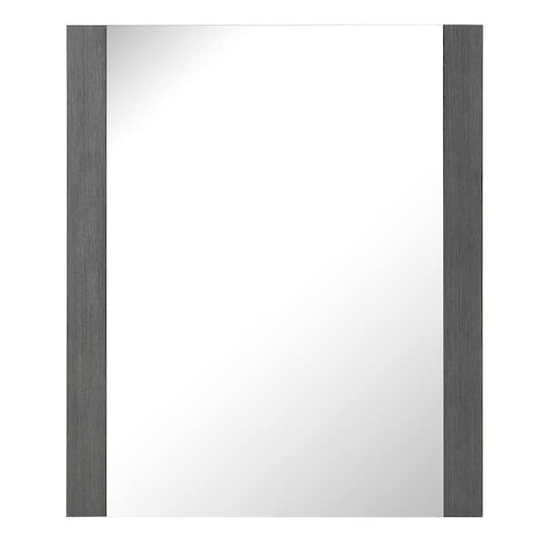 20 in. W x 24 in. H Rectangular Wood Framed Wall Bathroom Vanity Mirror in Phantom