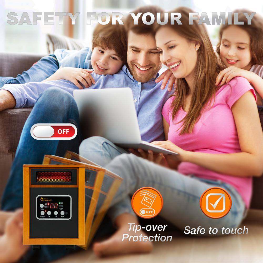 Cherry Mobile Infrared Space Heater with Eco Mode, 1500W