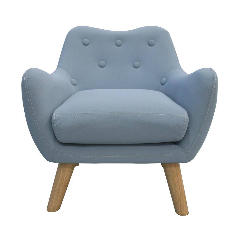 Utopia Ryko Blue Child Accent Chair HAW106437101 - The Home Depot