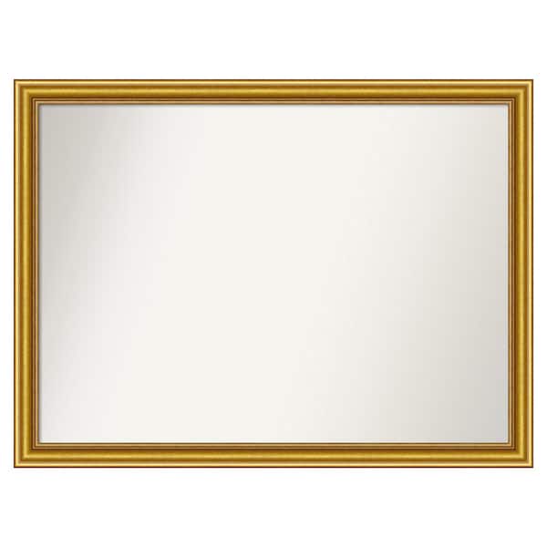 Amanti Art Townhouse Gold 43.75 in. x 32.75 in. Custom Non-Beveled Wood Framed Batthroom Vanity Wall Mirror