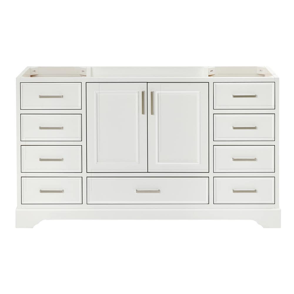 Stafford 60.75 in. W x 21.5 in. D x 34.5 in. H Bath Vanity Cabinet without Top in White price history on PriceWatchPro