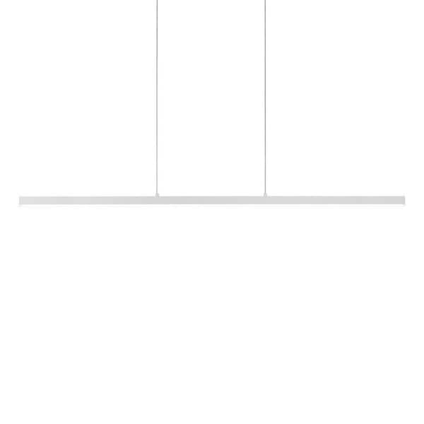 KUZCO Vega 38-Watt 1-Light White Pendant Light
