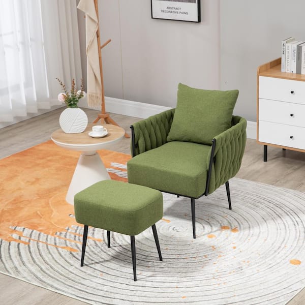 Armchair discount ottoman set