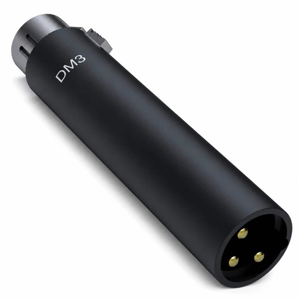 PBTEK Inline Microphone Signal Amplifier Booster Black Compact 3.74 in Length For Dynamic Ribbon Mics