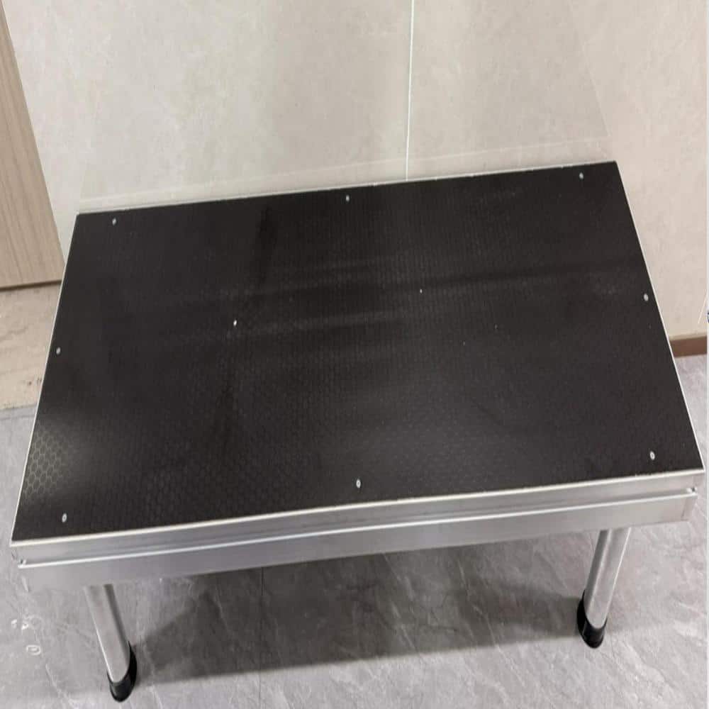"Aluminum Folding Adjustable Stage Step, 48""×15.75"", 8.27"" Height with 2 Leg Clamps for Events & Performances" price history on PriceWatchPro