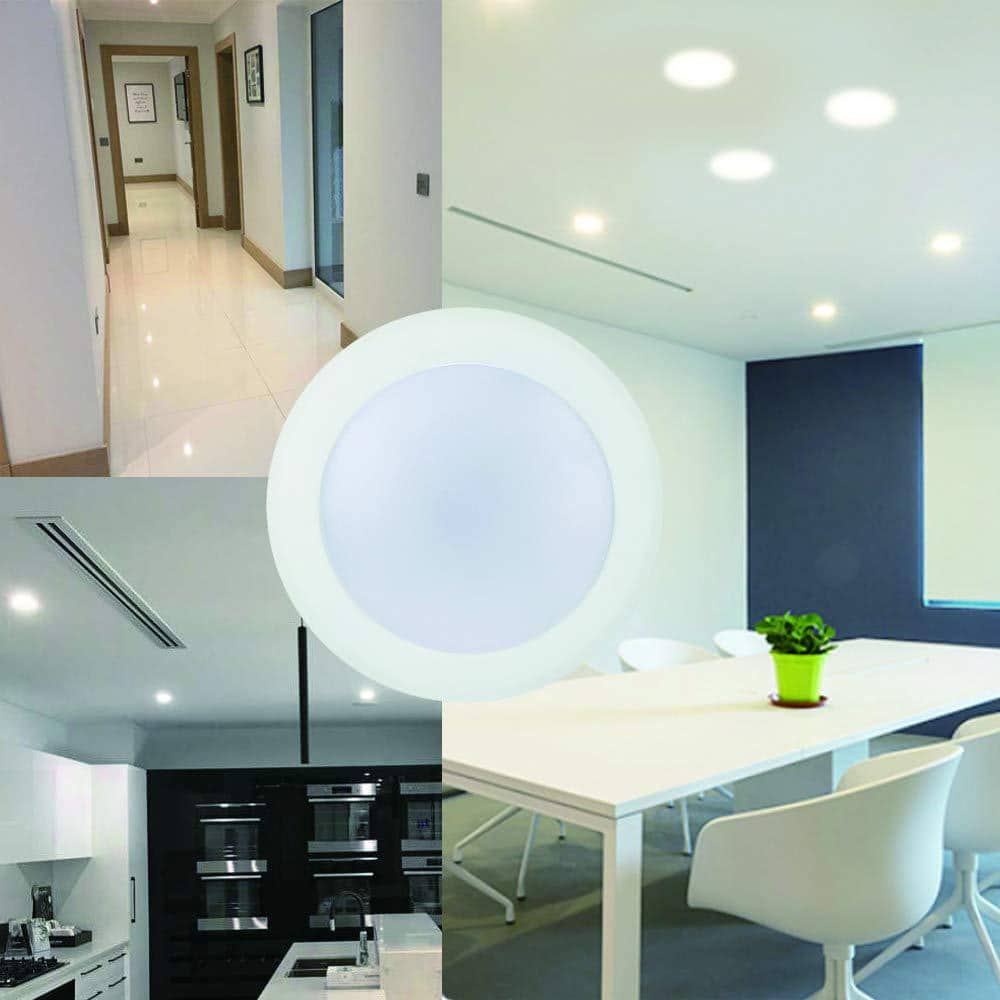 7.5-Inch White Aluminum LED Recessed Lighting Kit