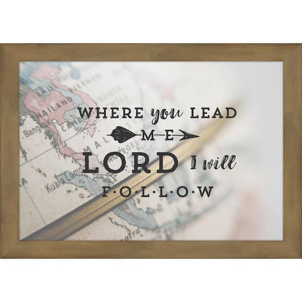 CARPENTREE INC Where You Lead Me Wood Framed Plaque