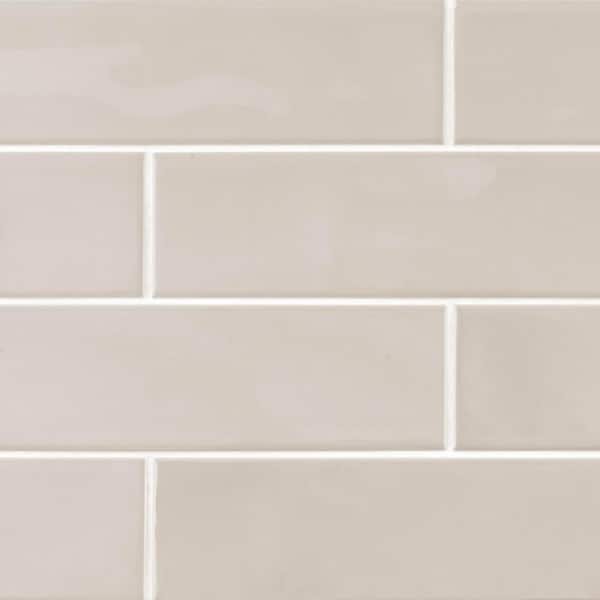 Gloss Taupe 2.5 in. x 10 in. Ceramic Wall Tile (13.89 sq. ft./Case)