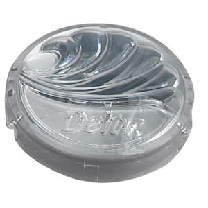 1-1/2 in. Index Button for Delta Single-Handle Faucets in Clear Acrylic