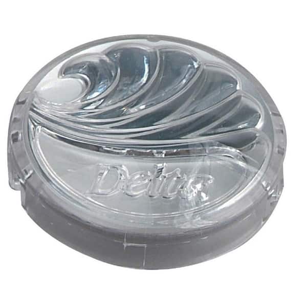 BrassCraft 1-1/2 in. Index Button for Delta Single-Handle Faucets in Clear Acrylic