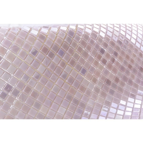 Galaxy Purple 12 in. x 12 in. Square Iridescent Glass Wall Pool Floor Mosaic Tile (12 sq.ft./Case)
