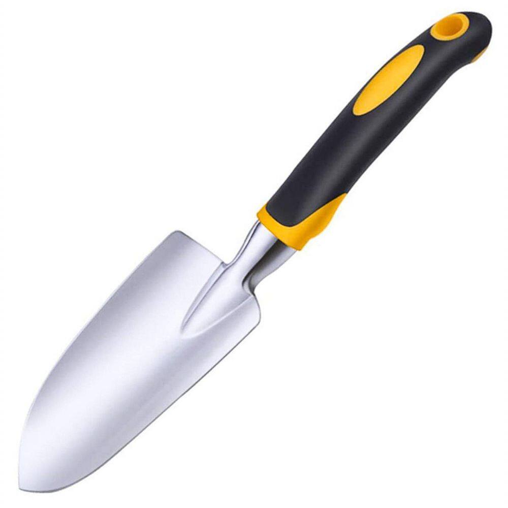 Smooth 11.8 in. Garden Trowel with Scale Stainless Steel Shovel