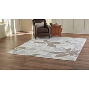 Blooming Flowers Ivory 2 ft. x 3 ft. Scatter Rug