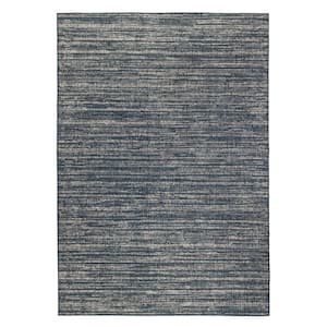 Maryland 3 ft. X 8 ft. Blue Striped Area Rug
