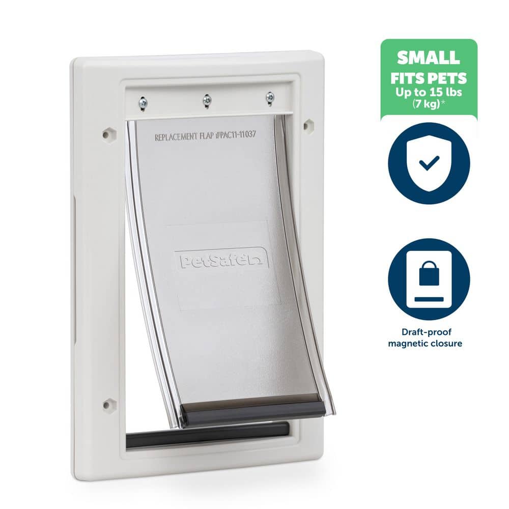 PetSafe 5-1/8 in. x 8-1/4 in. Small Plastic Pet Door PPA00-10958