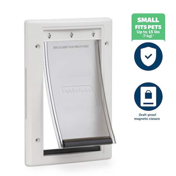 PetSafe 5-1/8 in. x 8-1/4 in. Small Plastic Pet Door PPA00-10958