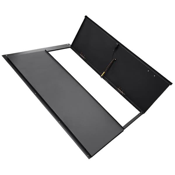 Bilco Classic Series BR-1 43.1875 in. x 65.125 in. x 2.625 in. Matte Black Powder Coated Steel Replacement Cellar Door