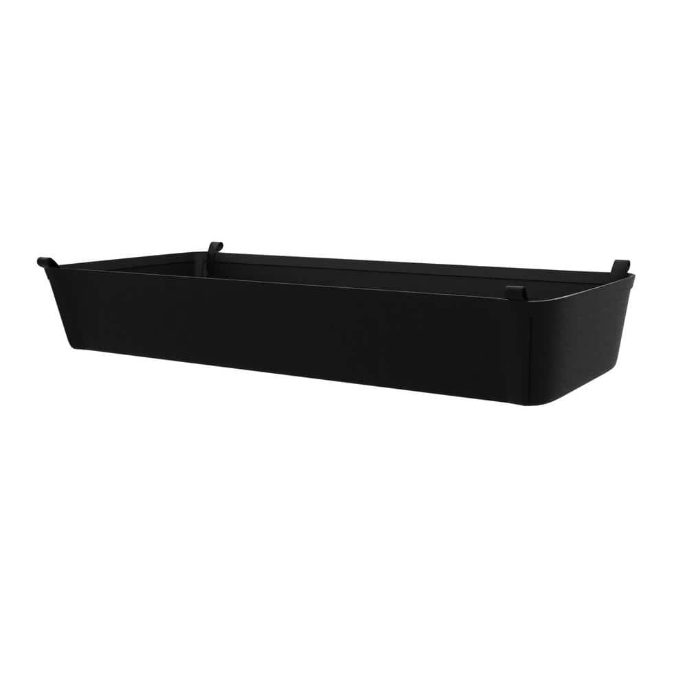 7 in. H x 18 in. W Black Steel 1-Drawer Wide Mesh Wire Basket price history on PriceWatchPro