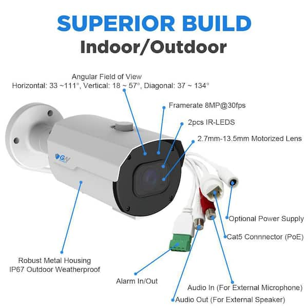 30fps 4k security camera