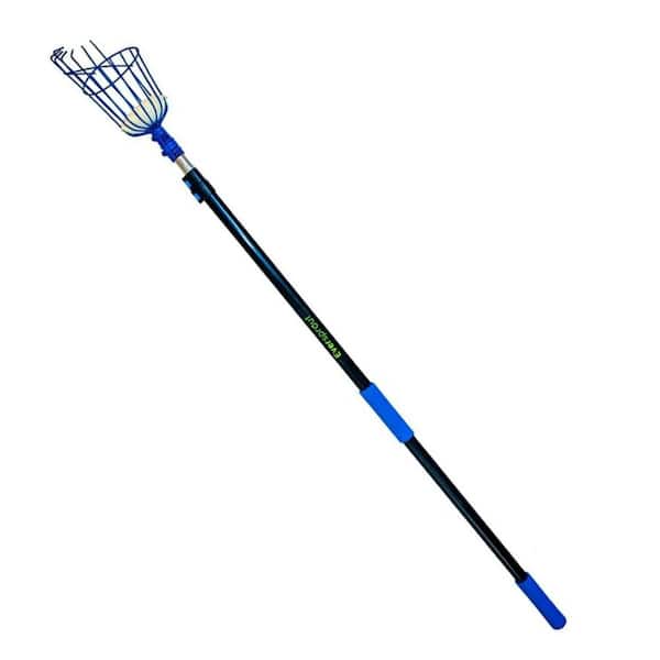 144 in. Stainless Steel Blade Tree Pruner Durable Fruit Picker with 20+ ft. Reach and Basket, Aluminium Extension Pole