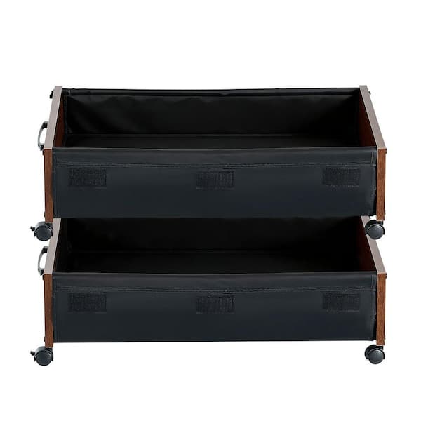 Under Bed Storage with Wheels, 25.6 x 18.1 x 7.1 in. Underbed Containers, Underbed Shoes Organizer with Lockable Wheels