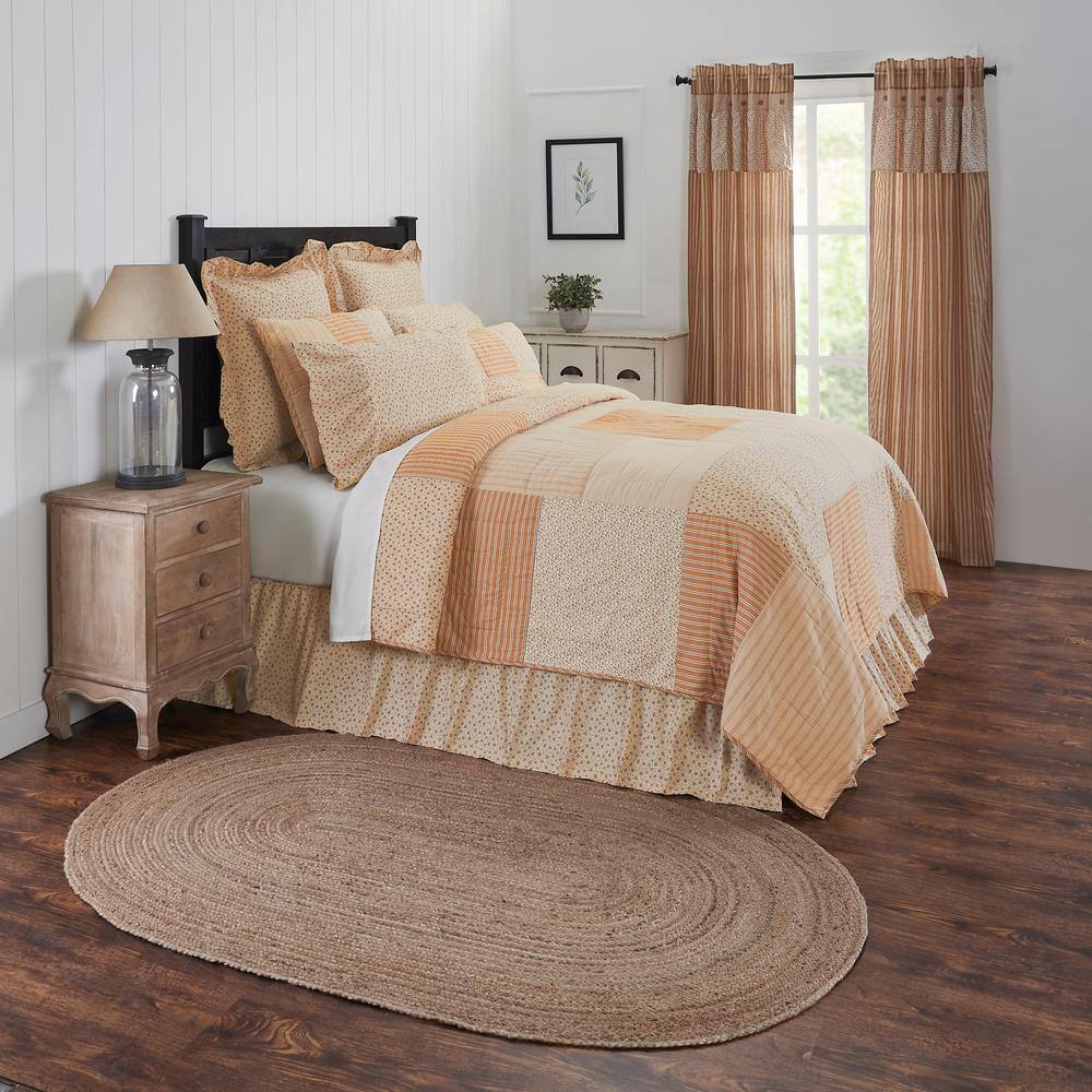 VHC Brands Farmhouse / Country Cotton Twill Patchwork Quilt