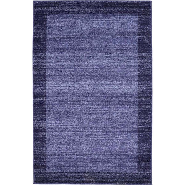 Unique Loom Del Mar Abigail Navy Blue 3' 3 x 5' 3 Area Rug