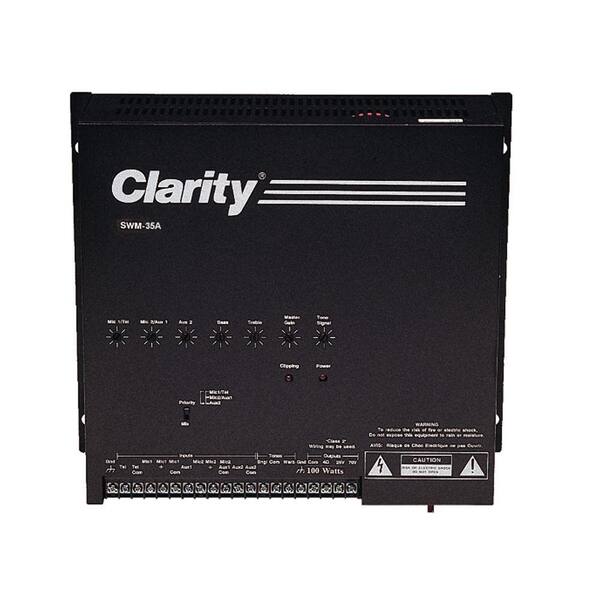 Valcom Clarity Series 35-Watt Wall Mount Mixer