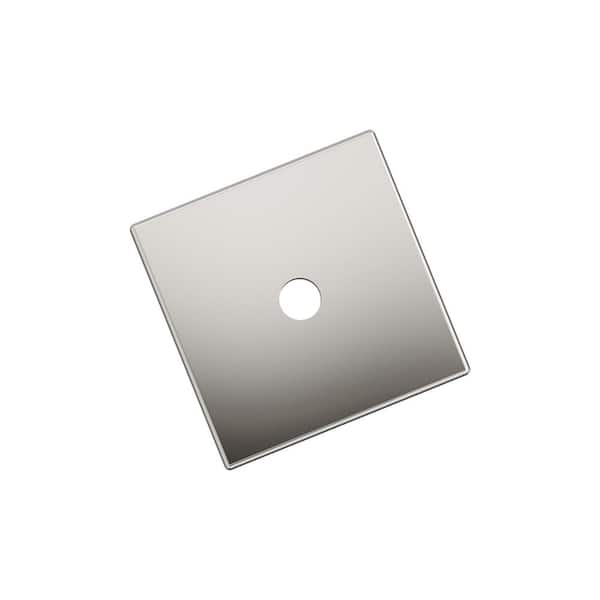 Amerock Ladera 1-3/16 in. (30 mm) Length Square Polished Nickel Knob Cabinet Backplate