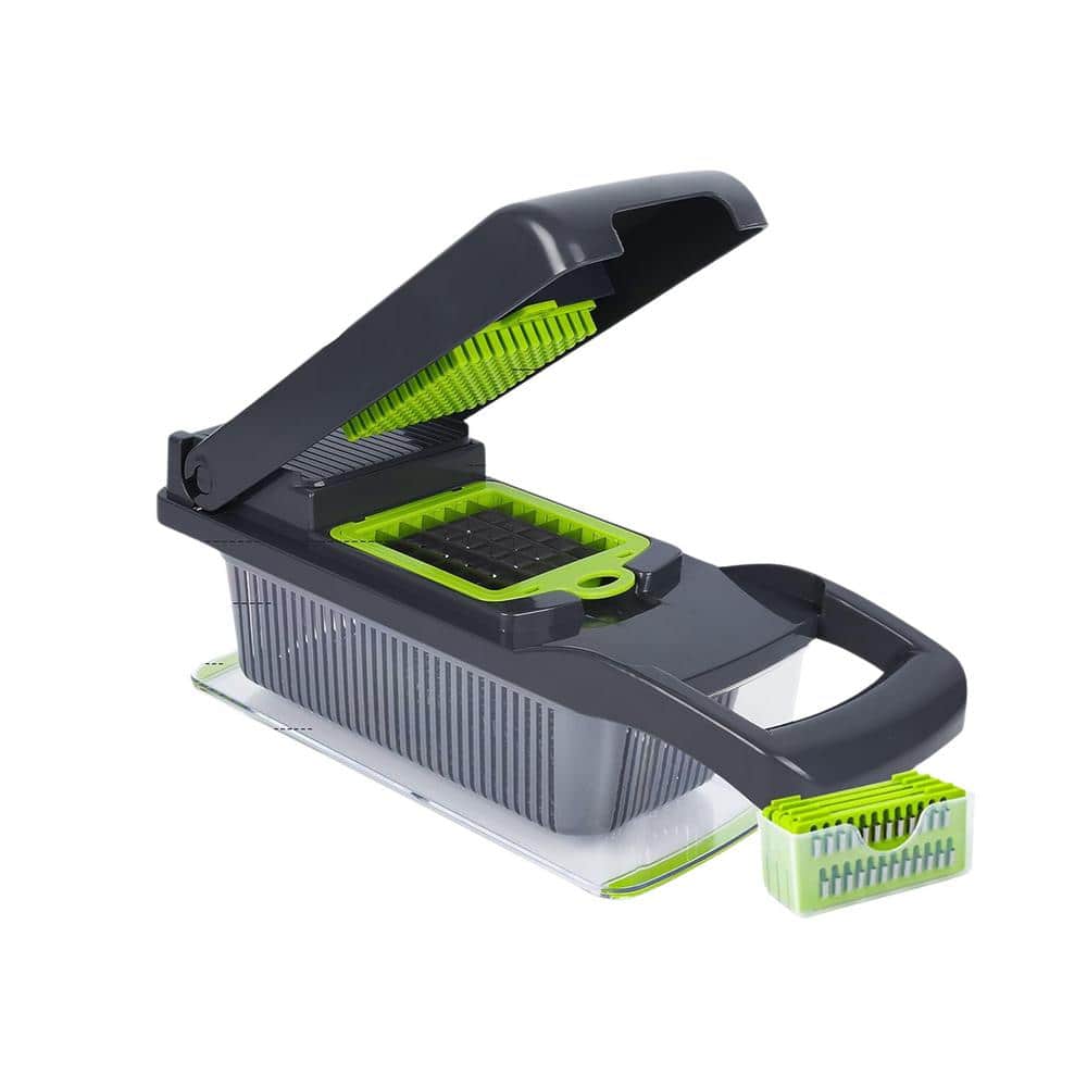 Stainless Steel Interchangeable Blades, Vegetable Chopper and Slicer, Adjus