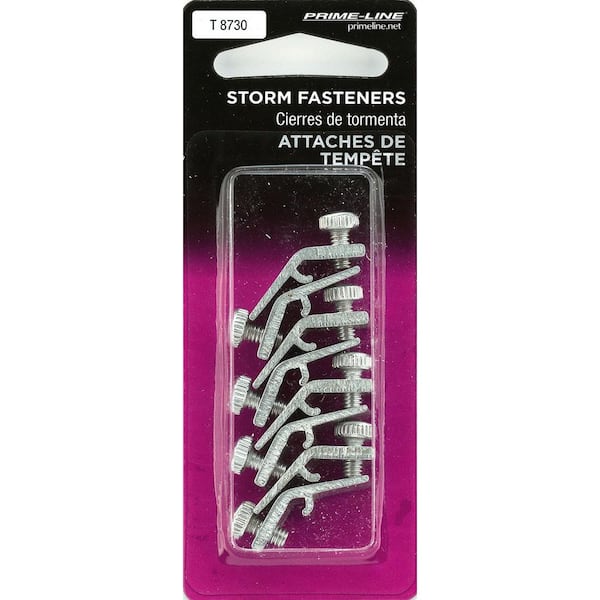 Prime-Line 7/16 in. Deep Reach Storm Door Panel Clip (8-pack) T