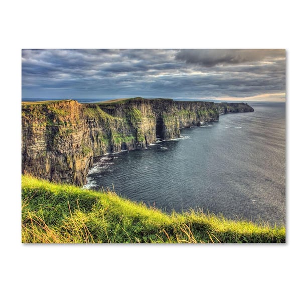 Trademark Fine Art 14 in. x 19 in. Cliffs of Moher Ireland Canvas Art