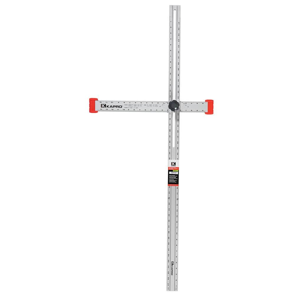 FEI-RONG 24Inch Adjustable T-Square Collapsible Aluminium Drywall Square  Draf