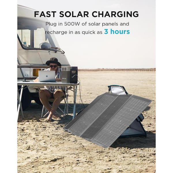 EF ECOFLOW Portable Power Station DELTA 2, 1024Wh LiFePO4 (LFP) Battery,  Fast Charging, Solar Generator(Solar Panel Optional) for Home Backup Power