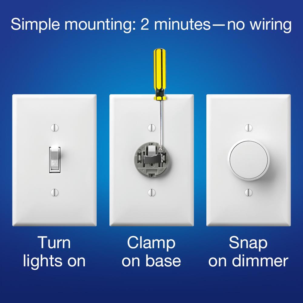 White Wireless Smart Bulb Dimmer Switch