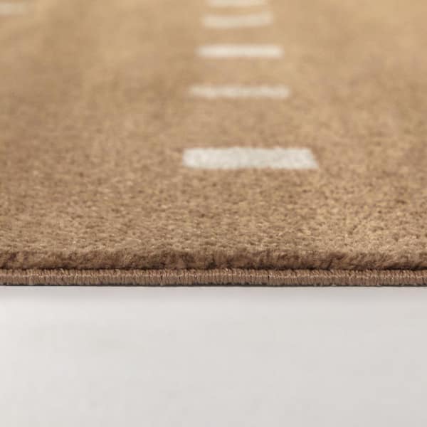 Houston Brown 7 ft. 10 in. x 10 ft. Geometric Area Rug