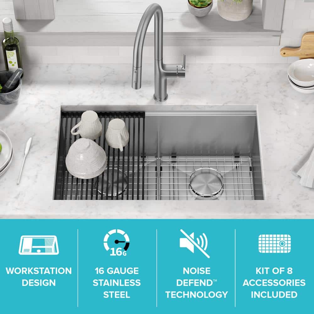 30-inch Stainless Steel Double Bowl Drop-in Kitchen Sink with Accessories