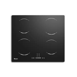 24 in. Induction Cooktop in Black with 4 Elements