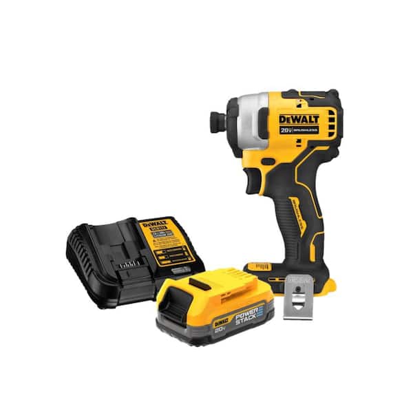 De WALT（デウォルト） 20V MAX Impact（インパクト）セット DEWALT ATOMIC 20V MAX Brushless Cordless Compact 1/4 in. Impact