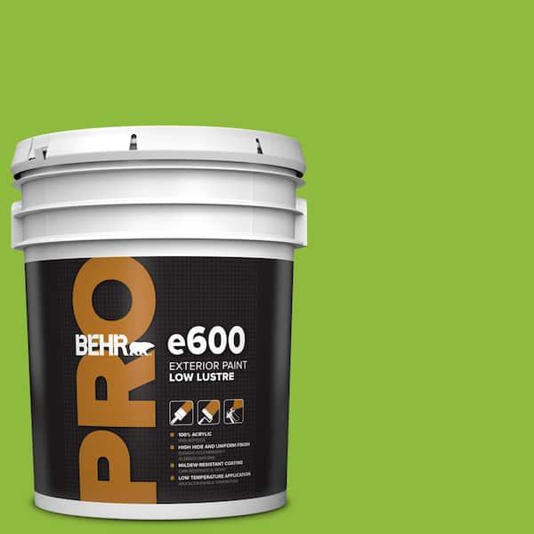 BEHR PRO 5 gal. #S-G-420 Limeade Low Luster Exterior Paint