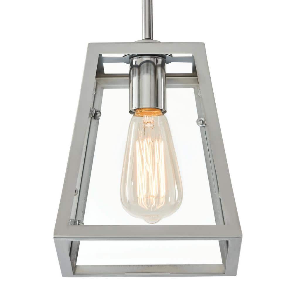 Knightley 1-Light Chrome and Clear Glass Mini Pendant