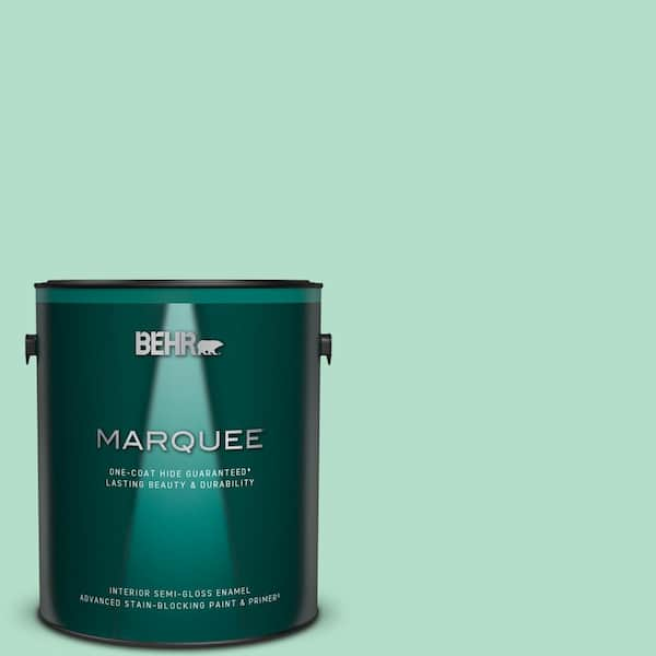 BEHR MARQUEE 1 gal. #MQ4-18 Free Spirit One-Coat Hide Semi-Gloss Enamel Interior Paint & Primer