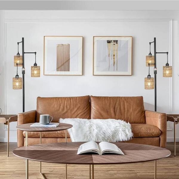 Sunpez 65 in. H Brown 3-Light Dimmable Tree Floor Lamp Sunpez 65 in. H Brown 3-Light Dimmable Tree Floor Lamp