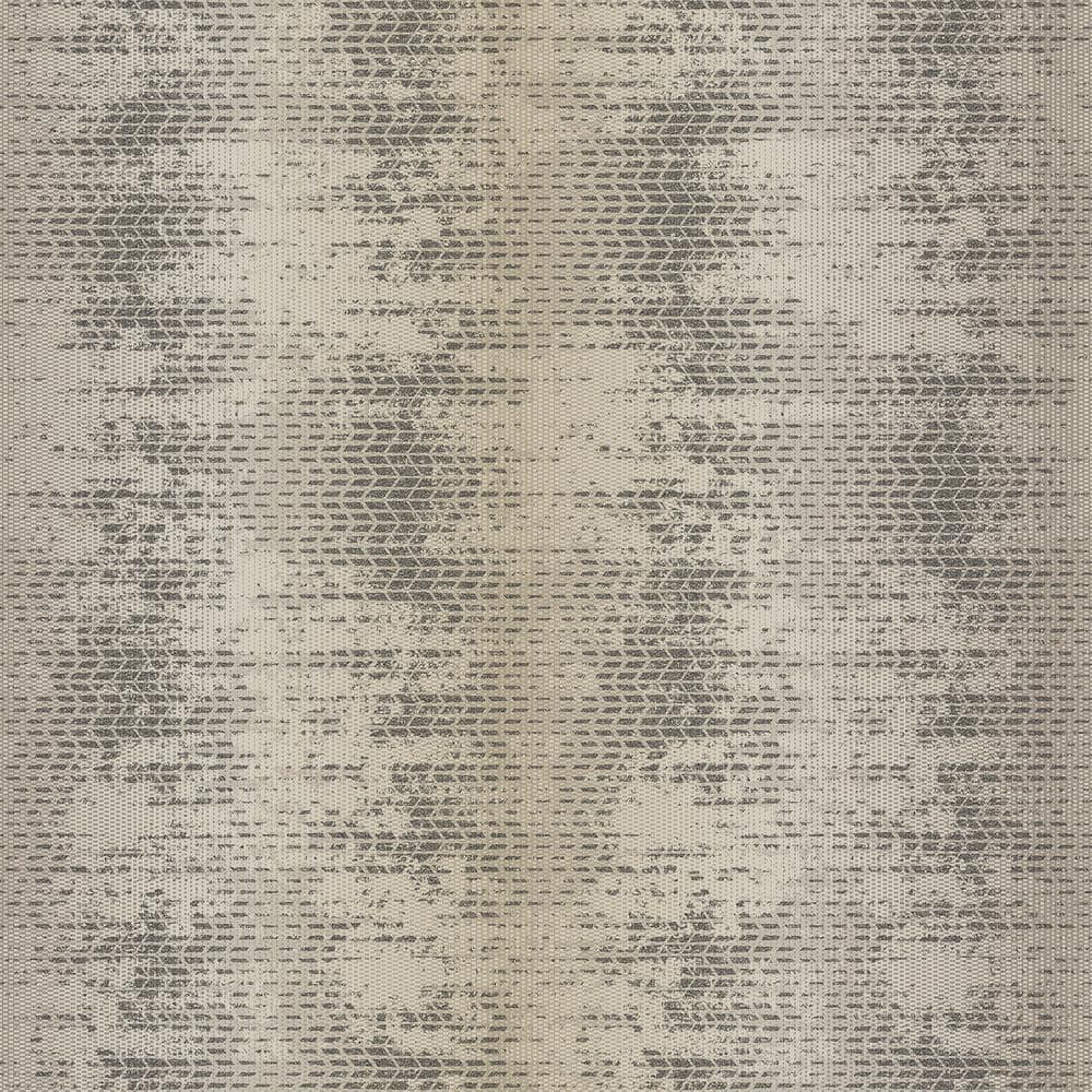 Bazaar Collection Black/Silver/Taupe Shimmer Weave Design Non-Woven Non-Pas
