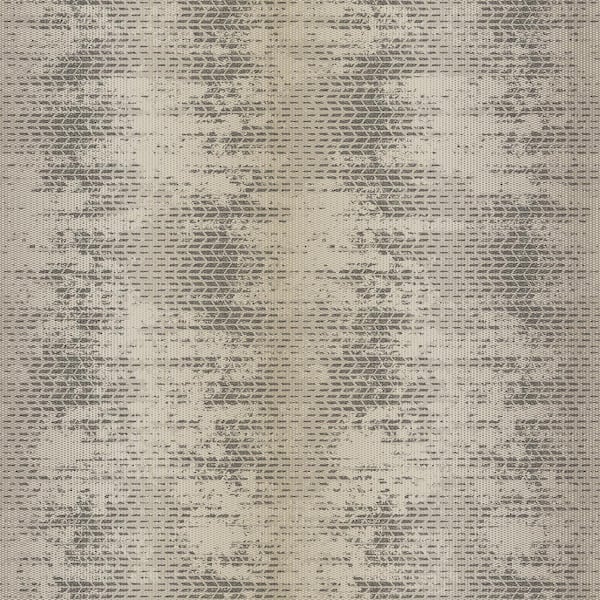 Unbranded Bazaar Collection Black/Silver/Taupe Shimmer Weave Design Non-Woven Non-Pasted Wallpaper Roll (Covers 57 sq.ft.)
