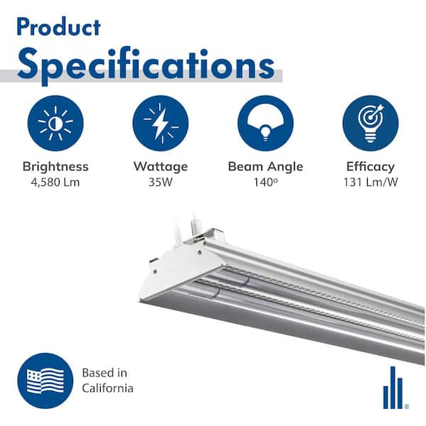 Hyperikon 4 ft. 35 Watt 100 Watt Equivalent Integrated LED