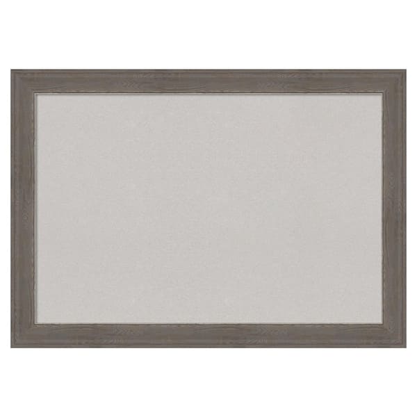 Amanti Art Alta Brown Grey Framed Grey Corkboard 41 in. x 29 in ...