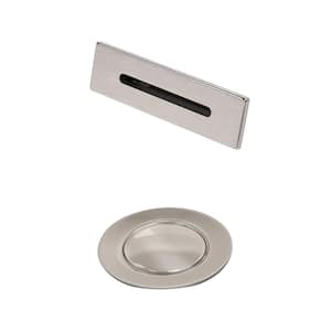 Pop-Up Drain Trim Kit with Overflow Plate, Brushed Nickel