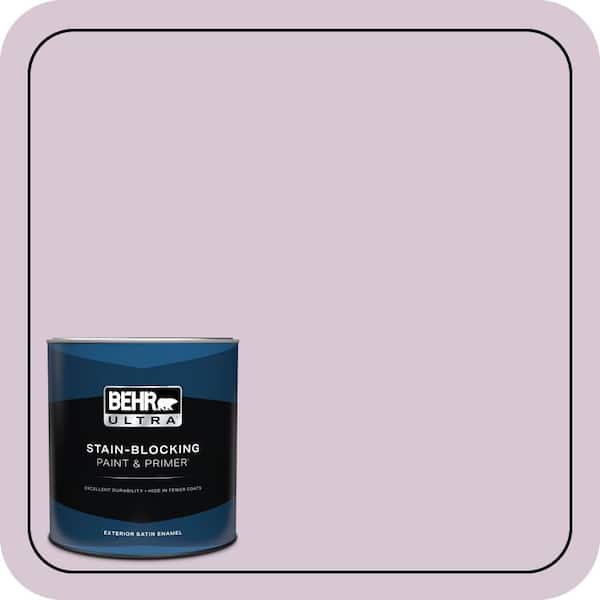 BEHR ULTRA 1 qt. #S110-2 Orchid Haze Satin Enamel Exterior Paint & Primer